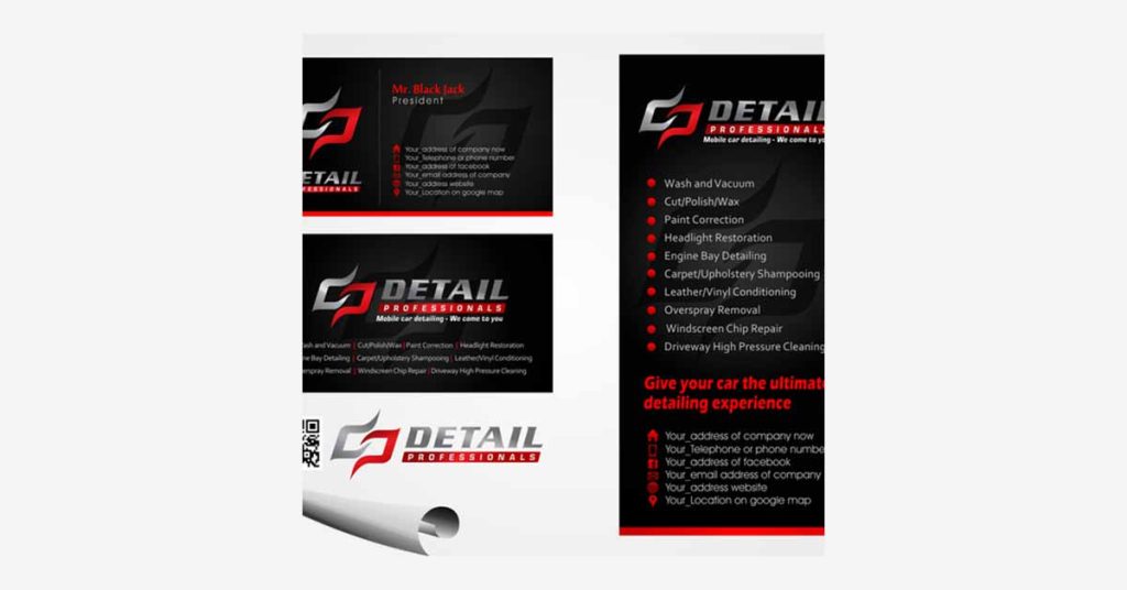 Mobile Detailing Business Cards